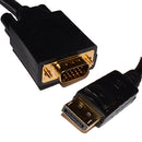 4XEM 4XDPMVGAMCBL video cable adapter 70.9" (1.8 m) DisplayPort VGA (D-Sub) Black