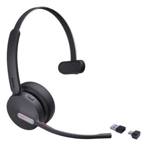 Yealink BH70 Mono UC Headset Wireless Head-band Office/Call center USB Type-C / USB Type-A Bluetooth Black
