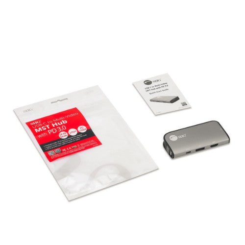 Siig CB-TC0G11-S1 laptop dock/port replicator USB 3.2 Gen 1 (3.1 Gen 1) Type-C Gray