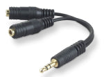 Belkin 1 x 3.5mm mail/2 x 3.5mm femail audio cable White