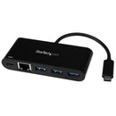 StarTech.com HB30C3AGEPD laptop dock/port replicator Wired USB 3.2 Gen 1 (3.1 Gen 1) Type-C Black