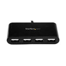 StarTech.com ST4200MINIC interface hub USB 2.0 Type-C 480 Mbit/s Black