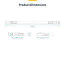 StarTech.com NLWH-20F-CAT8-PATCH networking cable White 240.2" (6.1 m) S/FTP (S-STP)