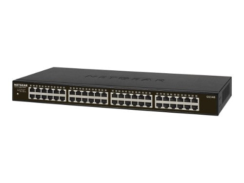 NETGEAR GS348 Unmanaged Gigabit Ethernet (10/100/1000) 1U Black