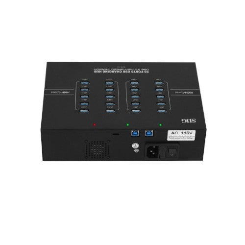 Siig ID-US0611-S1 interface hub USB 3.2 Gen 1 (3.1 Gen 1) Type-B 5000 Mbit/s Black