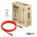 CLUB3D CAC-1573 USB cable USB 2.0 78.7" (2 m) USB C Red