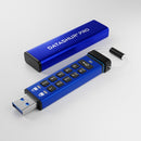 iStorage datAshur Pro USB flash drive 8 GB USB Type-A 3.2 Gen 1 (3.1 Gen 1) Blue