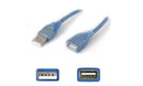 AddOn Networks 4.6m M/F USB 2.0 USB cable 181.1" (4.6 m) USB A Blue