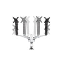 StarTech.com ARMDUAL30 monitor mount / stand 30" Desk Black, Silver