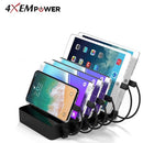4XEM 4XPOWER6USB mobile device charger Black Indoor