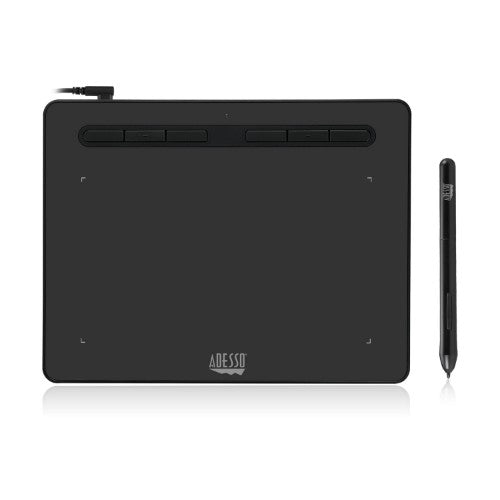 Adesso CyberTablet K8 graphic tablet Black 5080 lpi 10.2 x 7.81" (259.2 x 198.3 mm) USB