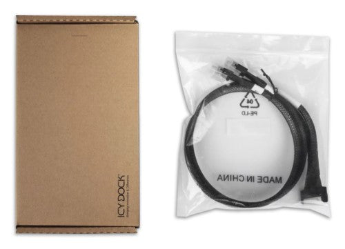 Icy Dock MB310L-B Serial Attached SCSI (SAS) cable 19.7" (0.5 m) Black