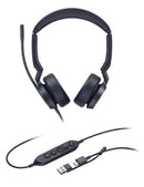 Yealink UH44 Dual UC USB-C/A Headset Wired Head-band Office/Call center USB Type-C / USB Type-A Black