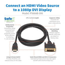 Tripp Lite P566AB-006 video cable adapter 72" (1.83 m) HDMI Type A (Standard) DVI-D Black