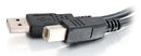 C2G USB 2.0 A/B Cable Black 5m USB cable 196.9" (5 m) USB A USB B