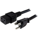 StarTech.com PXT515C19146 power cable Black 70.9" (1.8 m) NEMA 5-15P C19 coupler