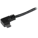 StarTech.com USB2AUB2RA2M USB cable USB 2.0 78.7" (2 m) USB A Micro-USB B Black