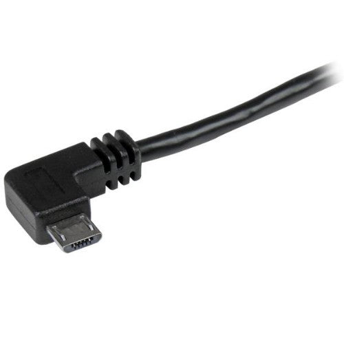 StarTech.com USB2AUB2RA2M USB cable USB 2.0 78.7" (2 m) USB A Micro-USB B Black