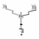 Rocstor Y10N019-S1 monitor mount / stand 32" Black, Silver Desk
