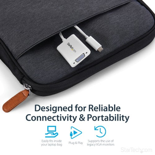 StarTech.com CDP2VGAW USB graphics adapter 1920 x 1200 pixels White