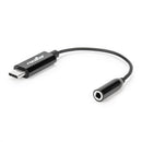 Rocstor Y10A244-B1 mobile phone cable Black USB C 3.5mm