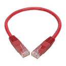 Tripp Lite N200-001-RD networking cable Red 12.2" (0.31 m) Cat6 U/UTP (UTP)