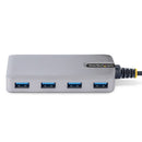 StarTech.com 5G4AB-USB-A-HUB interface hub USB 3.2 Gen 1 (3.1 Gen 1) Type-A 5000 Mbit/s Gray