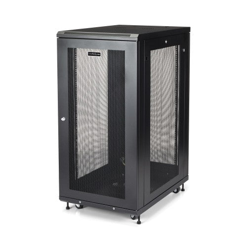 StarTech.com RK2433BKM rack cabinet 24U Freestanding rack Black