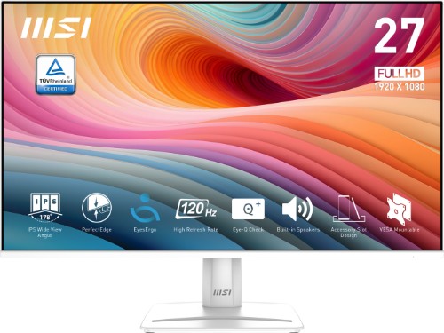 MSI Pro MP275W E2 computer monitor 27" 1920 x 1080 pixels Full HD LED White