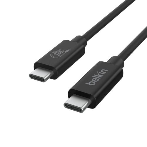 Belkin INZ004BT2MBK USB cable USB4 Gen 2x2 78.7" (2 m) USB C Black