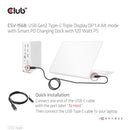 CLUB3D CSV-1568 laptop dock/port replicator Docking USB 3.2 Gen 2 (3.1 Gen 2) Type-C Metallic