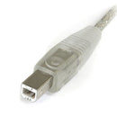 StarTech.com 15 ft. Transparent USB 2.0 Cable A-B M/M USB cable 179.9" (4.57 m)