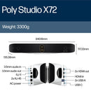 Poly Studio X72 All-In-One Video Bar with TC10 Controller Kit
