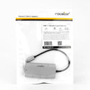 Rocstor Y10A255-A1 notebook dock/port replicator USB 3.2 Gen 1 (3.1 Gen 1) Type-C Black, Silver