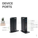 Plugable Technologies UD-6950Z laptop dock/port replicator Docking USB 3.2 Gen 1 (3.1 Gen 1) Type-C Black