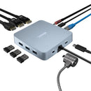 Adesso AUH-4051-TAA laptop dock/port replicator Wired USB 3.2 Gen 2 (3.1 Gen 2) Type-C Gray