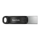 SanDisk SDIX60N-128G-AN6NE USB flash drive 128 GB USB Type-A / Lightning 3.2 Gen 1 (3.1 Gen 1) Black, Silver