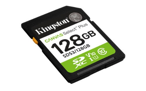 Kingston Technology Canvas Select Plus Gen3 128 GB SD UHS-I Class 10