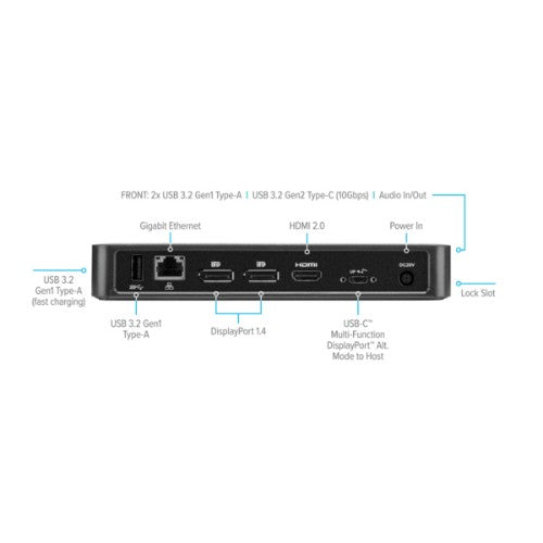 Targus DOCK430USZ notebook dock/port replicator Wired Black