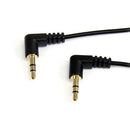 StarTech.com 0.3m Angle M/M audio cable 11.8" (0.3 m) 3.5mm Black
