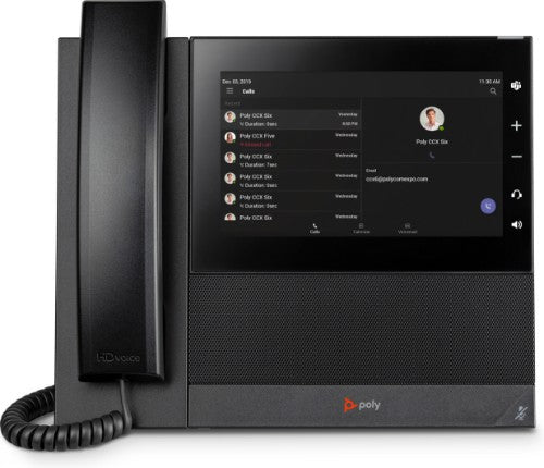 Poly CCX 600 Business Media Phone for Microsoft Teams and PoE-enabled