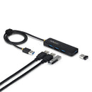 StarTech.com H5A4A-USB-HUB-2 interface hub USB 3.2 Gen 1 (3.1 Gen 1) Type-A 5000 Mbit/s Black