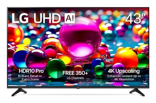 LG QNED 43UA7700PUB TV 43" 4K Ultra HD Smart TV Wi-Fi Black