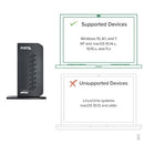 Plugable Technologies UD-3900Z laptop dock/port replicator Docking USB 3.2 Gen 1 (3.1 Gen 1) Type-C Black