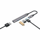 CODi A01113 interface hub 5000 Mbit/s Silver