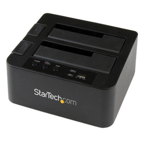 StarTech.com SDOCK2U33RE media duplicator HDD/SSD duplicator Black 1 copies