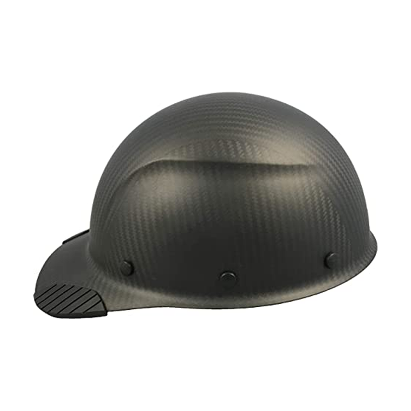 DAX Actual Carbon Fiber Cap Style Hard Hat - Matte Black