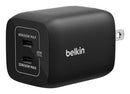 Belkin ENA007DQBK mobile device charger Headphones, Laptop, Portable gaming console, Smartphone, Tablet Black AC Fast charging Indoor