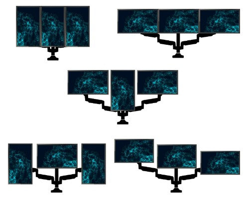 Siig CE-MT3611-S1 monitor mount / stand 32" Silver Desk