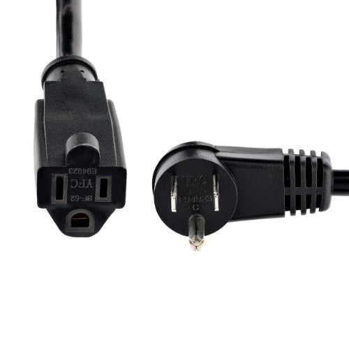 StarTech.com PAC101R1 power cable Black 11.8" (0.3 m) NEMA 5-15P NEMA 5-15R